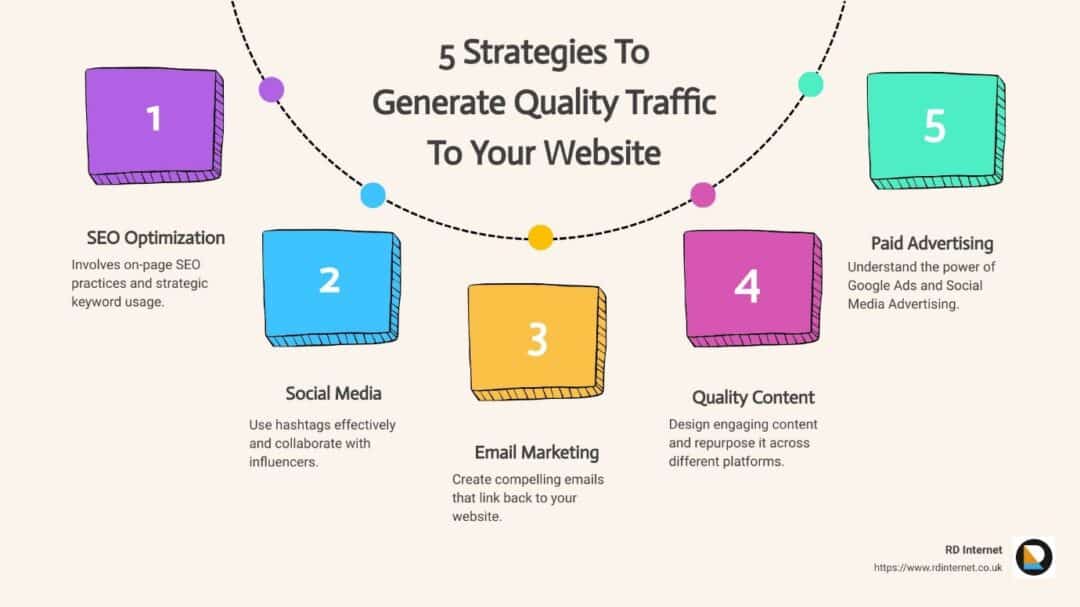 How to generate traffic to your website in 5 easy steps